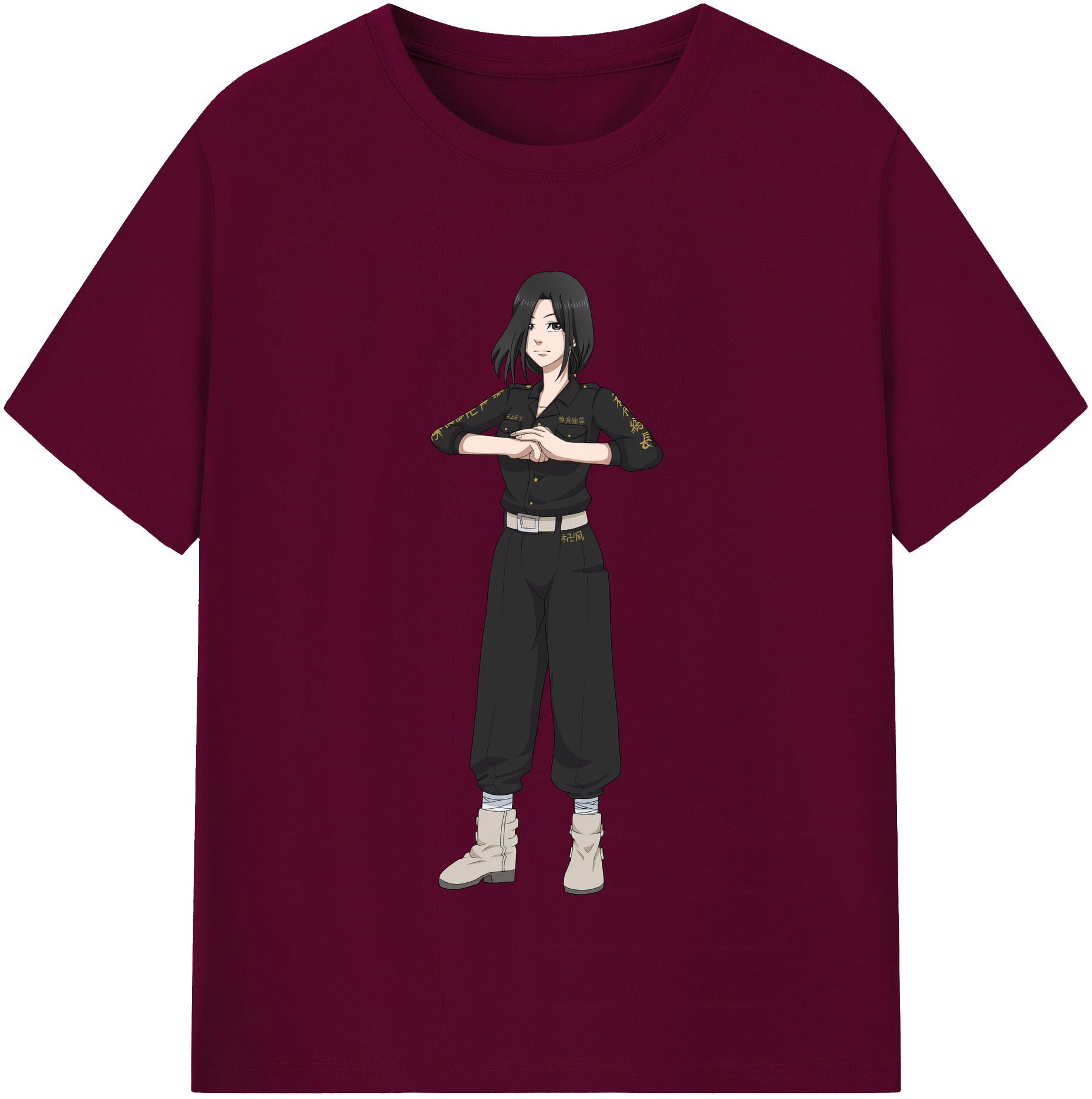 （画像用） 東京リベンジャーズ Tokyo Revengers レディースカジュアルプリントTシャツ（綿100％）